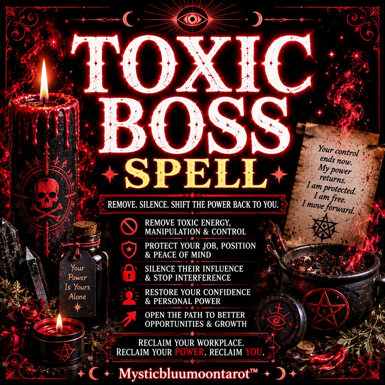 Toxic Boss Spell | Workplace Protection, Remove Negative Energy, Stop Harassment & Reclaim Your Power
