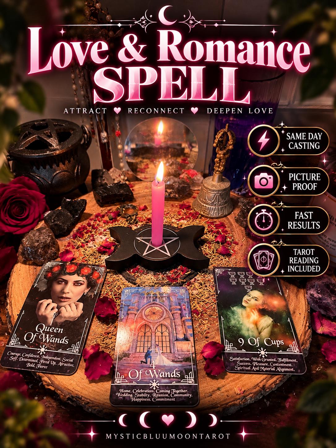 Love and Romance Spell | Same Day Casting, Beauty, Empowerment, Attraction, Confidence, Self Love & Radiance