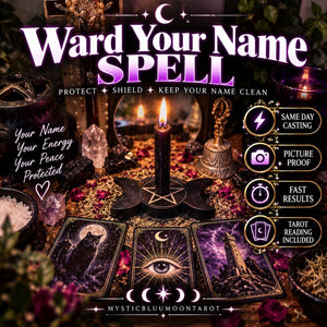 Ward Your Name Spell | Protect Cloak Your Energy, Stop Gossip & Slander | Return To Sender, Evil Eye Protection, Same Day Casting