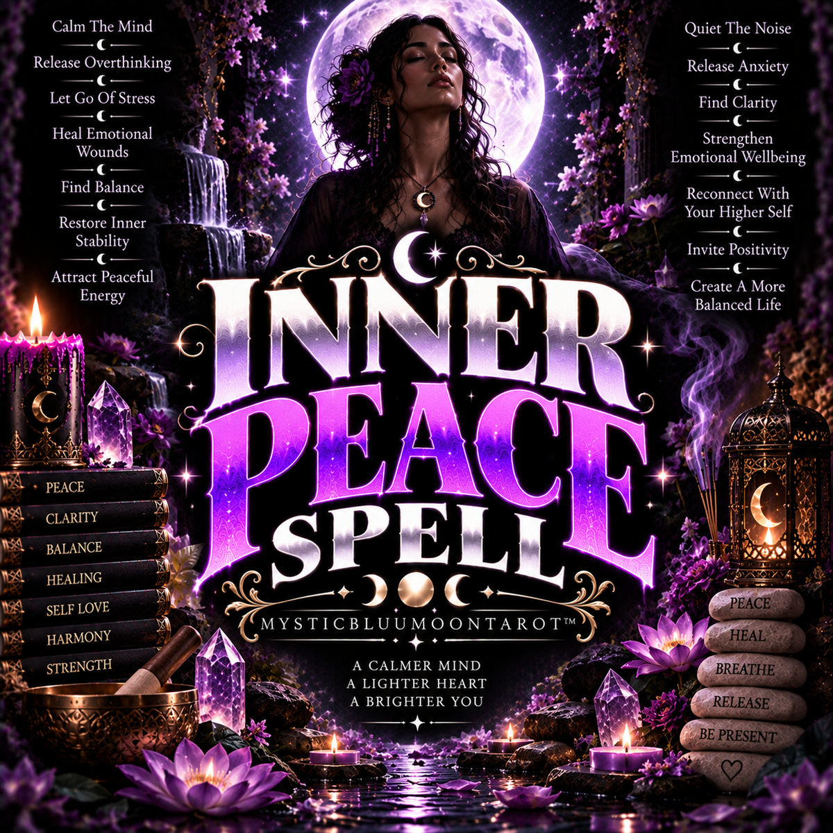 Inner Peace Spell by MysticBluuMoonTarot