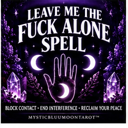 Leave Me the Fuck Alone Spell by MysticBluuMoonTarot