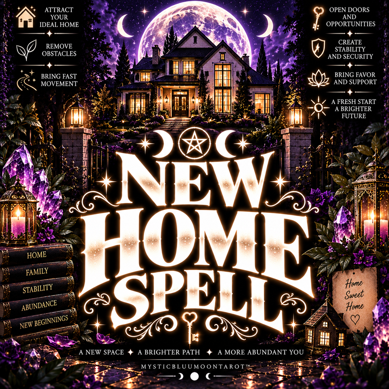 New Home Spell by MysticBluuMoonTarot