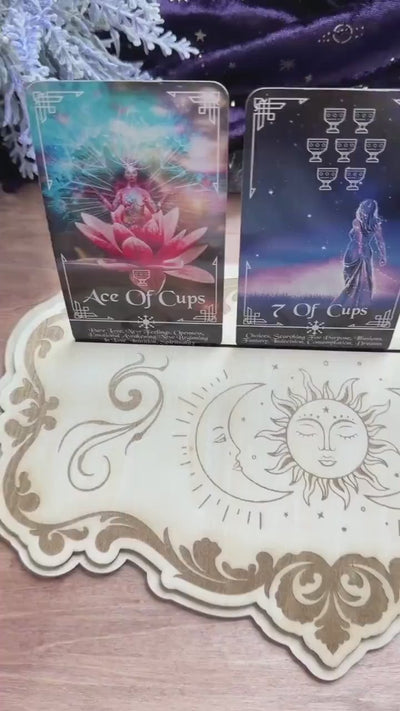 Handcrafted Tarot Card Holder: Altar Decoration, Oracle Card Stand