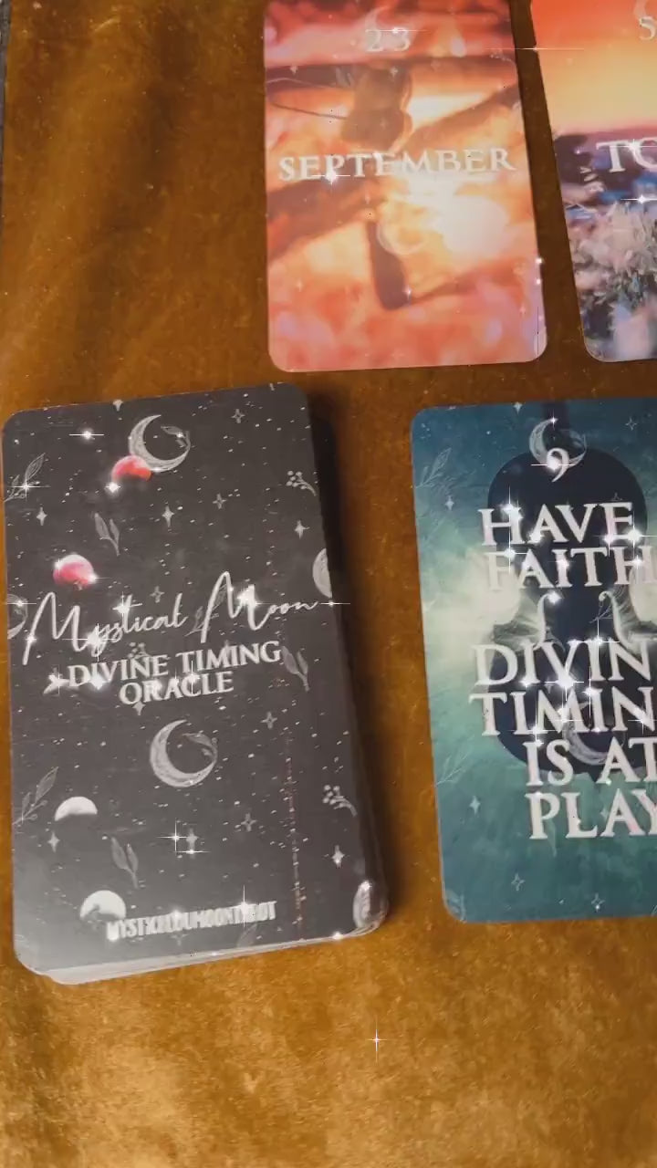 Mystical Moon Divine Timing Oracle Deck: 60 Cards