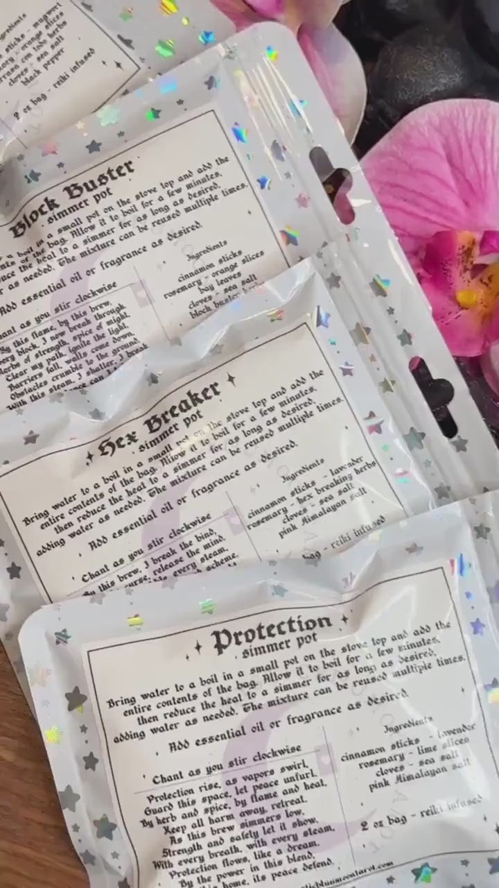 Witchy Intention Simmer Pot Kit: Reiki-Infused Potpourri