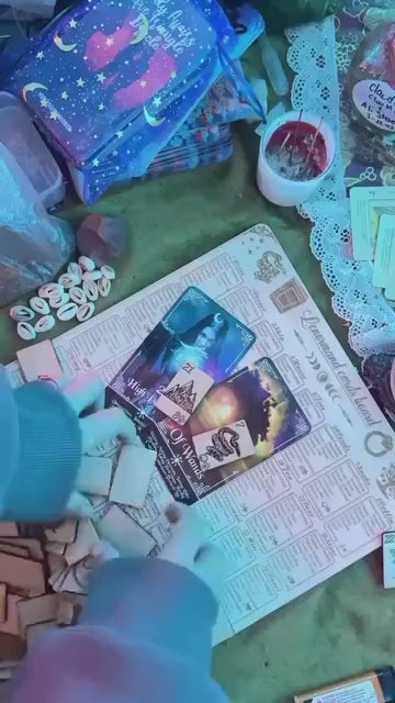 Handmade Wooden Lenormand Card Deck, Eco-Friendly Divination Cards, Unique Tarot Alternative, Spiritual Gift, Fortune Telling, Lenorman