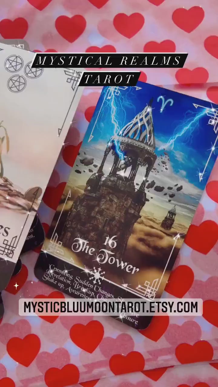 Mystic Realms Tarot Deck: 78 Cards with Keyword Meanings