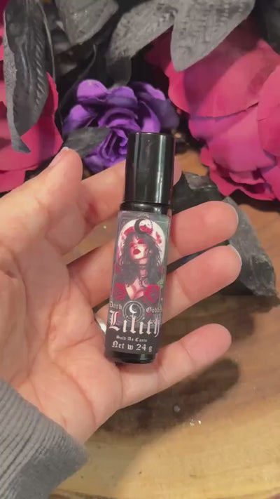 Lilith Ritual Oil | 10ml Roller Ball, Dark Feminine Energy & Empowerment, Protection, Anointing Oil for Strength, Manifestation