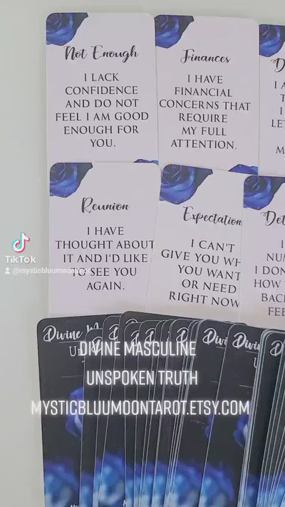 Divine Masculine Oracle Deck: Unspoken Truth Messages