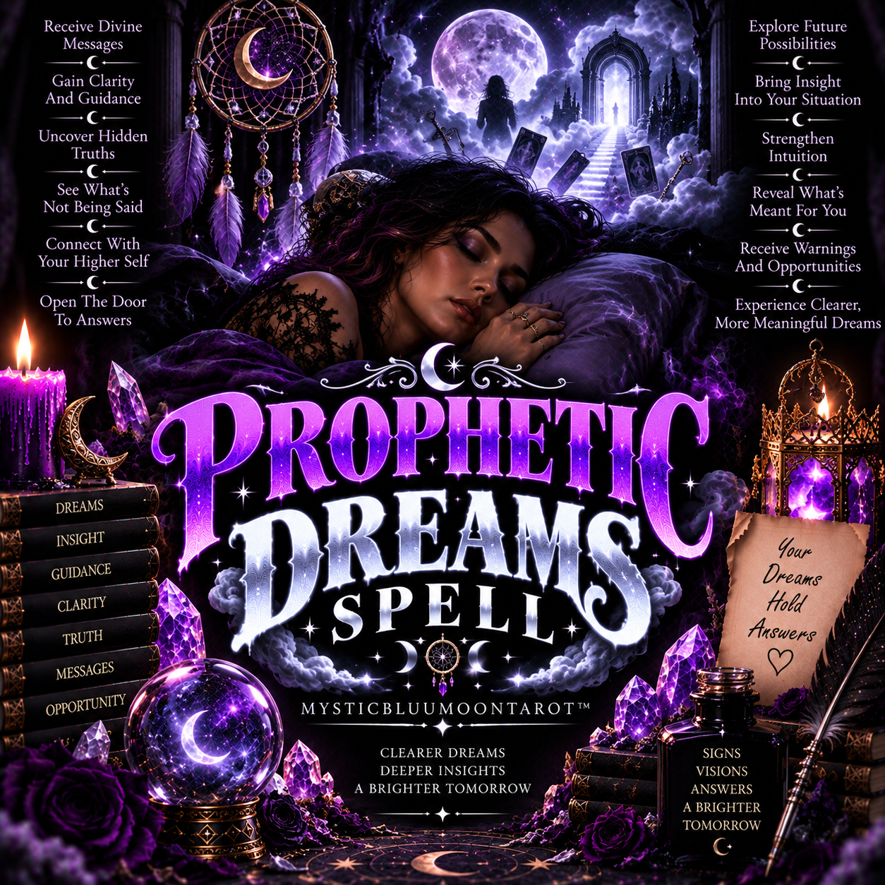 Prophetic Dreams Spell by MysticBluuMoonTarot