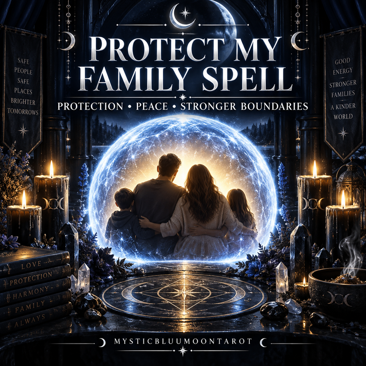 Protect My Family Spell | spiritual ritual listing graphic