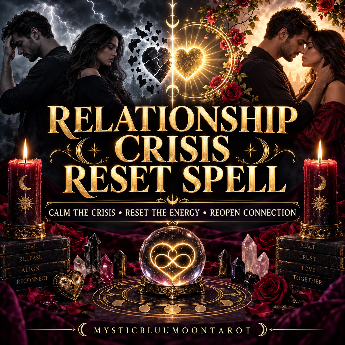 Relationship Crisis Reset Spell for calming conflict and reopening connection