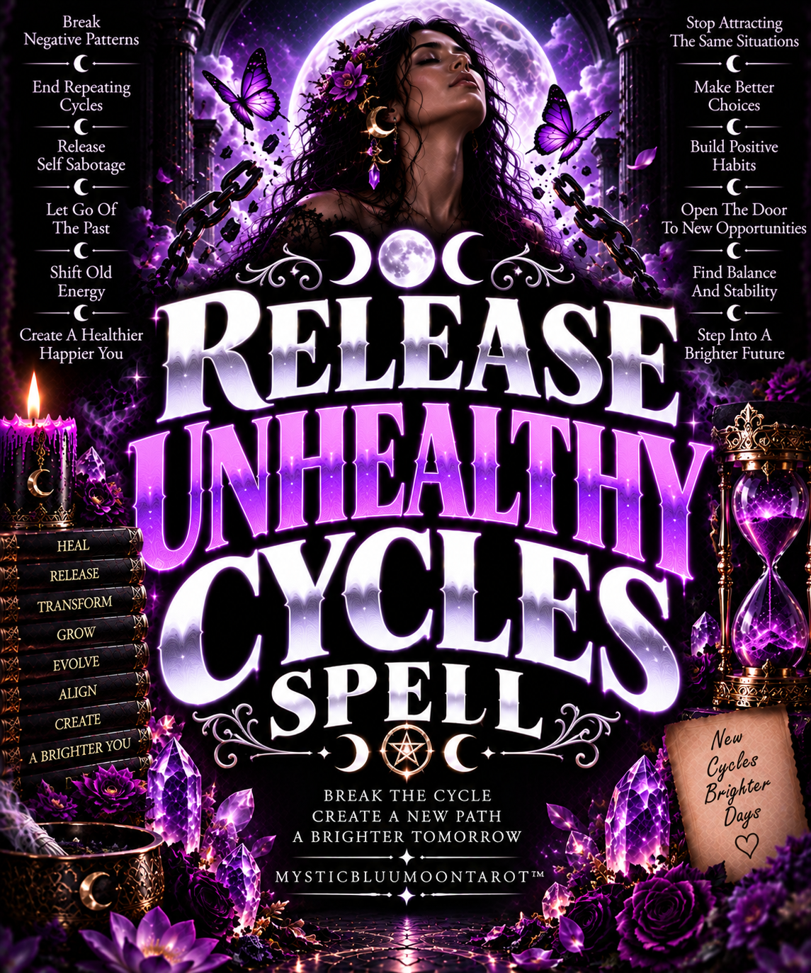 Release Unhealthy Cycles Spell by MysticBluuMoonTarot
