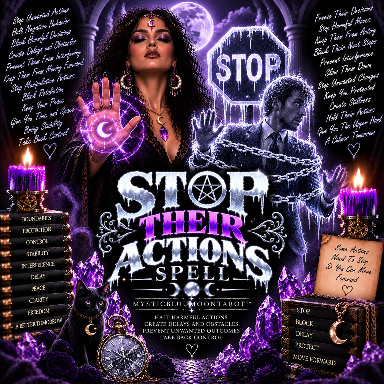 Stop Their Actions Spell to block interference and harmful behavior