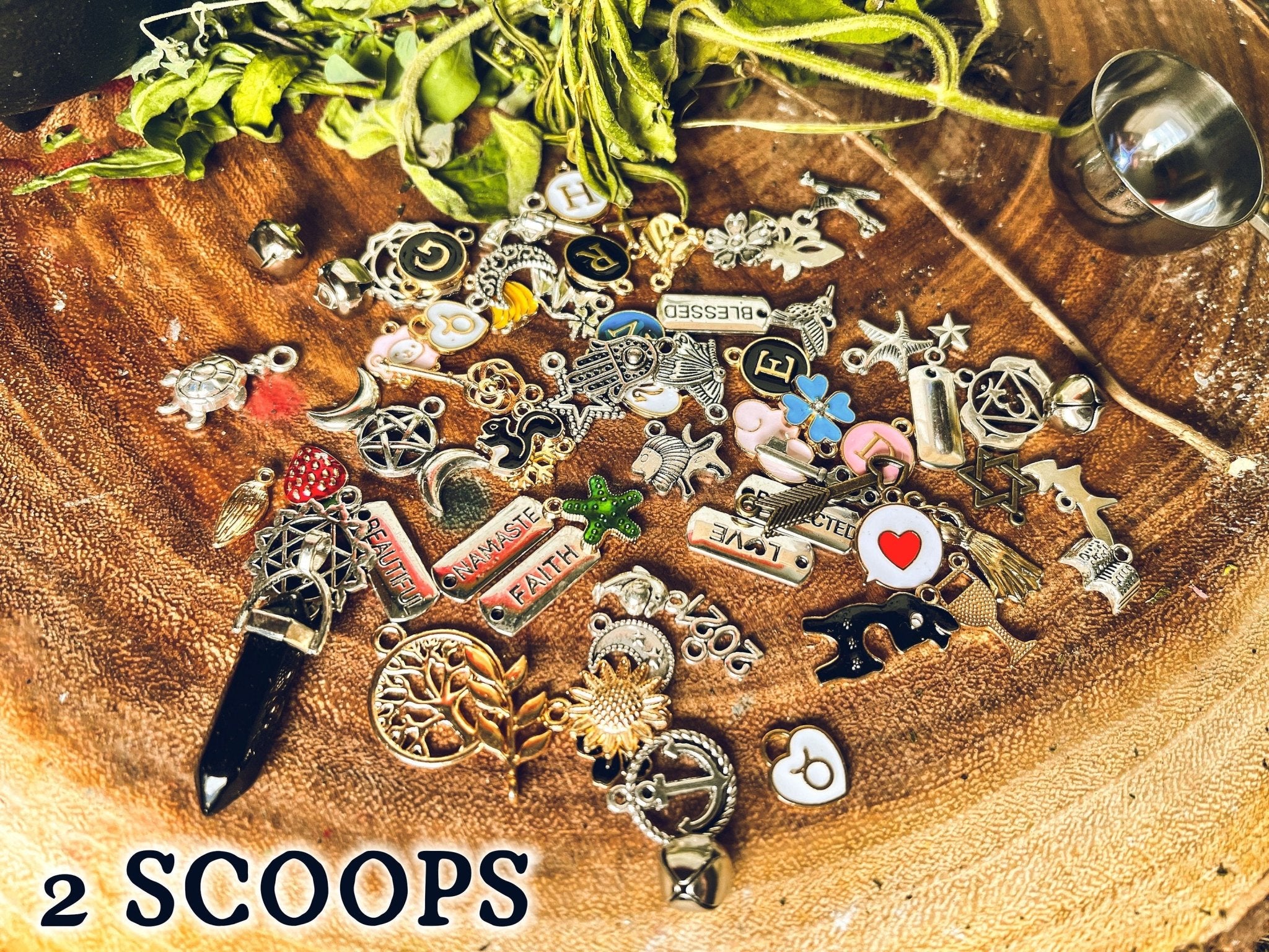 Full Tin Charm Confetti Scoop 100+ Items